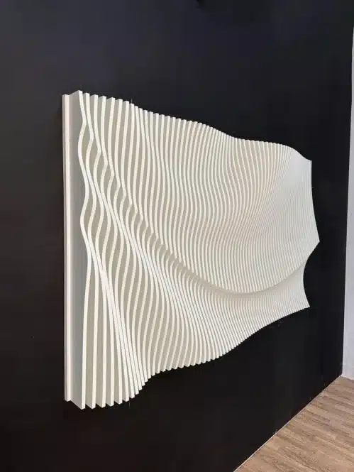 Concept White Parametric Wall Art